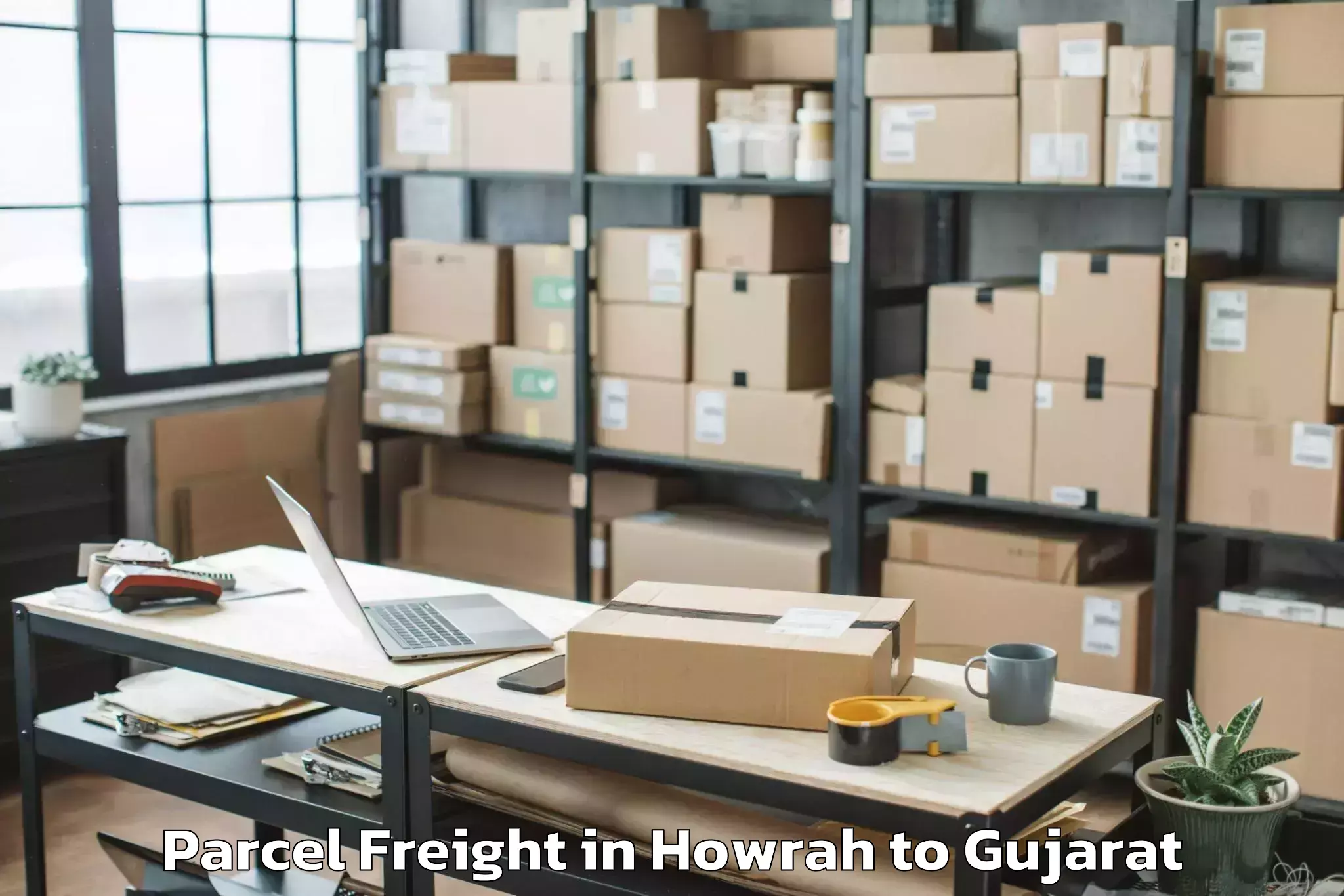 Book Your Howrah to Amirgadh Parcel Freight Today